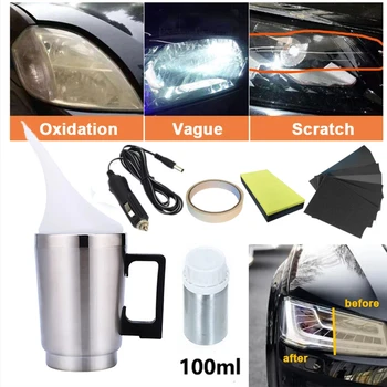 Araba Temizlik Ürünleri Far Scratch Oksidasyon Farlar Sıvı Polimer Far Yenileme Kiti Far Lens Geri Yükleme Seti
