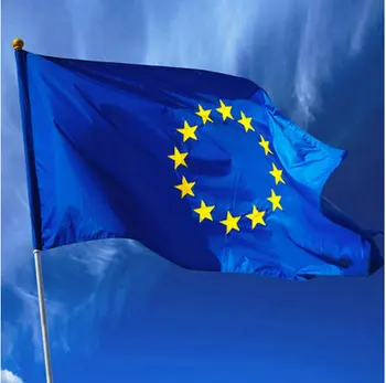 Büyük Avrupa Birliği AB Bayrağı 90x150cm Euro Bayrağı Avrupa süper polyester amblemi Avrupa Konseyi