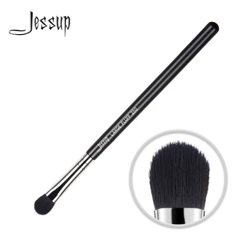 Jessup Tek makyaj fırçası BÜYÜK KABARTMAK 1 adet Siyah-Gümüş Profesyonel Fiber Saç Ahşap Saplı Toptan Güzellik aracı 250
