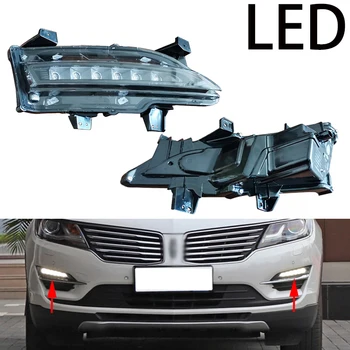 Lincoln MKC için 2014 2015 2016 2017 2018 2019 Araba Sol ve Sağ LED Gündüz Farı Sis lamba ışığı FJ7Z-13200-B FJ7Z-13200-A