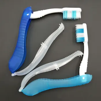 Yeni Hijyen Oral Taşınabilir Tek Kullanımlık Katlanabilir Seyahat Kamp Diş Fırçası Yürüyüş Diş Fırçası Diş Temizleme Araçları 2022 Toptan