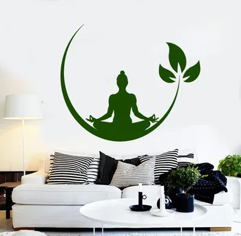 Yoga Meditasyon Odası Vinil Duvar Çıkartmaları Budist Zen Duvar Çıkartması Tasarım Çıkarılabilir Duvar Sticker Dekor Yoga Odası Duvar Kağıdı SA241